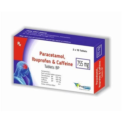 Paracetamol Caffeine Effervescent Tablets Supplier Paracetamol