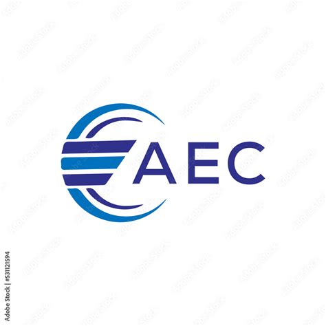 AEC letter logo. AEC blue image on white background. AEC vector logo ...