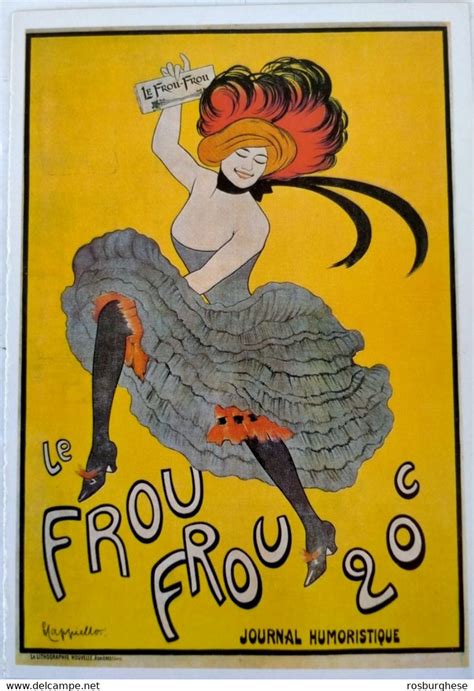 Cappiello 20 Cartolina Art Nouveau Leonetto Cappiello Le Frou Frou FG