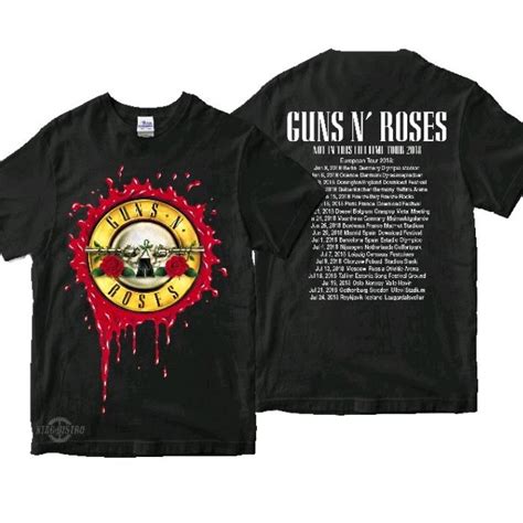 Jual Kaos Guns N Roses Tour Premium Tshirt Guns Roses Kaos Band