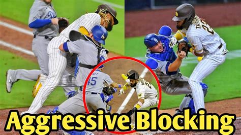 Mlb Aggressive Home Plate Collision Compilation Youtube