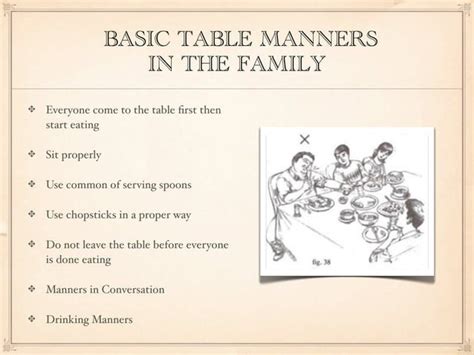 Thai Table Manners