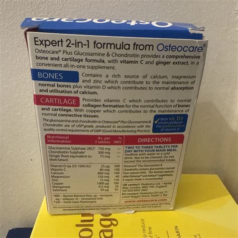 vitabiotics osteocare glucosamine  chondroitin  tablets