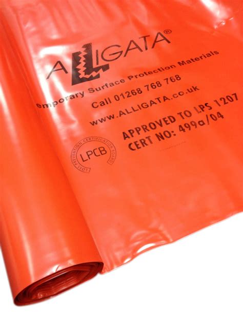 Fire Flame Retardant Polythene Sheeting Poly Fr M X M G