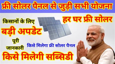 Modi Scheme Free Solar Pradhanmantri Suryoday Yojana Solar Rooftop