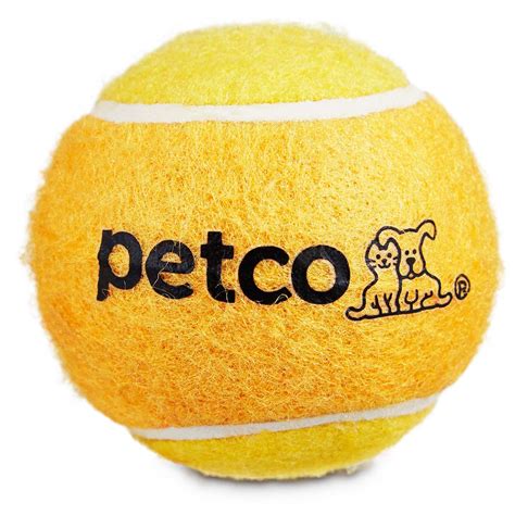 Petco Assorted Tennis Ball Dog Toy in Yellow, 2.5" | Petco