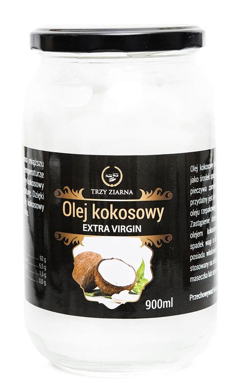 OLEJ KOKOSOWY NIERAFINOWANY 900ml Zdrowy Olej Kokosowy Extra Virgin