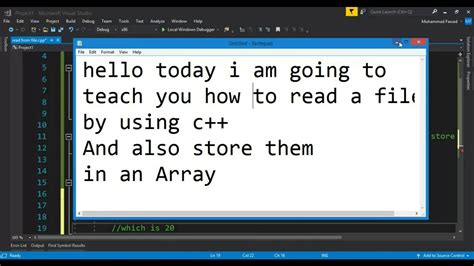 Read From File And Store It Into Array C Worked Youtube