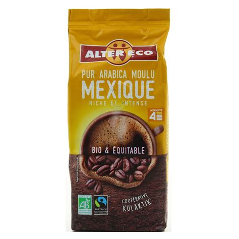 Alter Eco Commerce Equitable Café pur arabica Mexique riche intense bio