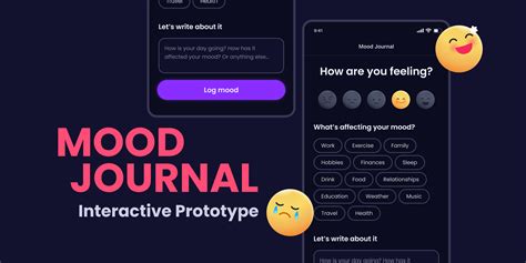 Mood Journal App Interactive Figma