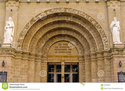 Manila Kathedrale Intramuros Manila Philippinen Stockfoto Bild Von