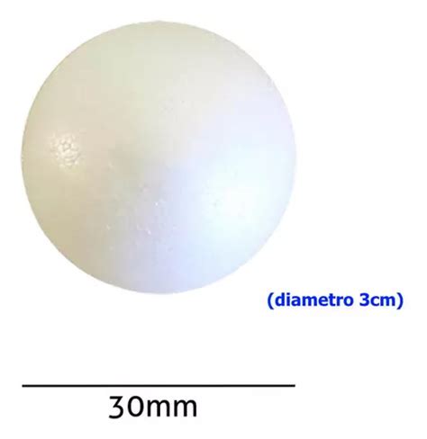 Bola De Isopor Maci A Styroform Mm Pacote Unidades Mercadolivre