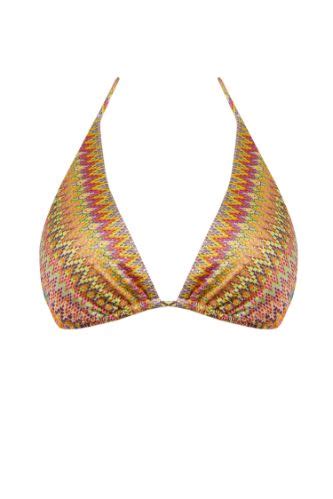 Yellow Woman Ayje X DeFacto Halterneck Patterned Triangle Bikini Top