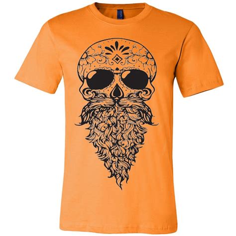 Bearded Sugar Skull T Shirt Skull Tshirt Sugar Skull Skull