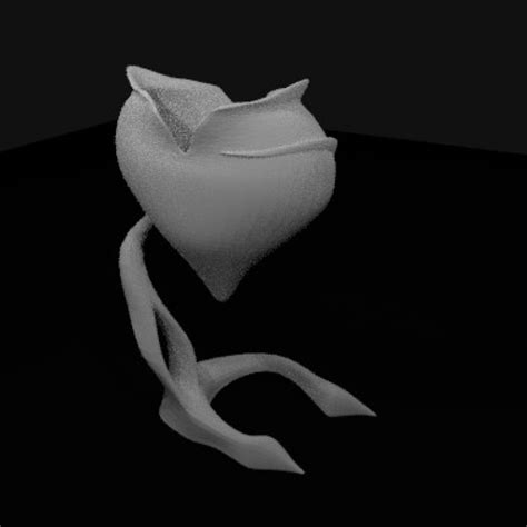 3d Printable Heart Vase By Sascha Bose