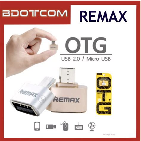 Remax RA OTG USB 2 0 To MicroUSB Connection Kit OTG Adapter