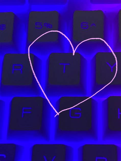 Letter T Keyboard Heart