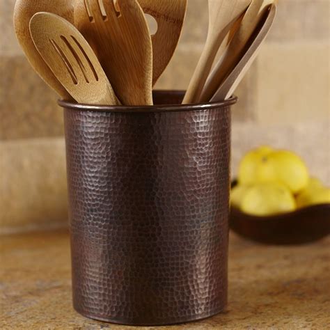 Native Trails CPB244 Large Copper Utensil Holder Copper Utensils