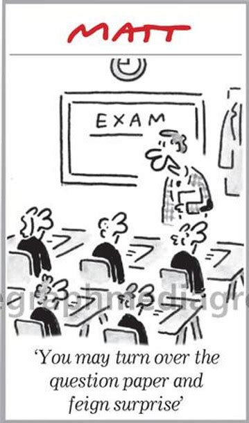 19817411-Matt Cartoon Exam You may turn over the question paper and feign surprise - Telegraph ...