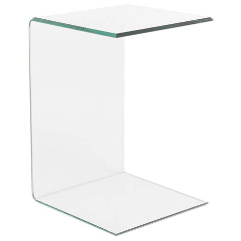 Table Appoint En Verre Lourdes