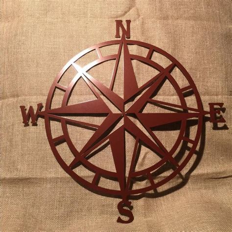 Classic Nautical Compass Nautical Metal Wall Art Metal Wall Art