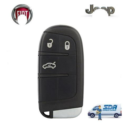 Guscio Originale IEA Fiat Jeep 3 Tasti Keyless Sip 22 Con Logo Jeep