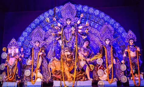 Goddess Durga Durga Puja Is The One Of The Most Famous Festival Celebrated In West Bengal