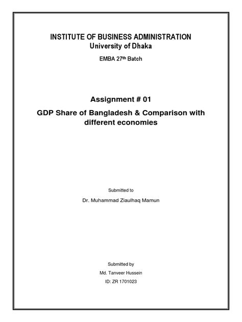 Operations Gdp Assignment Pdf Output Economics Industries