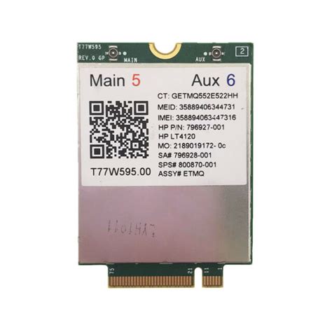 T77w595 Ngff Lte 4g Module Wwan Card For Hp Elitebook 840 850 745 G3 Notebook Pc Ebay