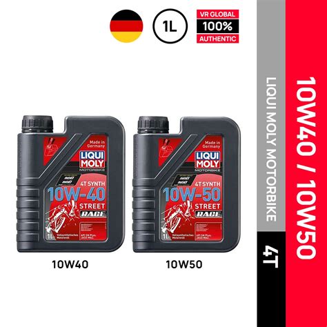 LIQUI MOLY MOTORBIKE 4T SYNTH 10W40 10W50 FULLY SYNTHETIC STREET RACE