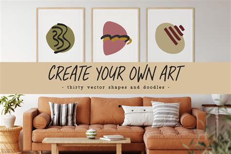 Create Your Own Art Digital Kit Texture Illustrations Creative Market