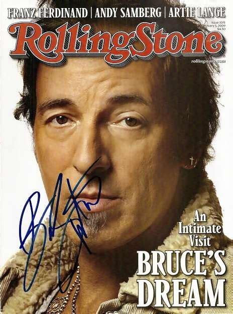 BRUCE SPRINGSTEEN Autographed ROLLING STONE Magazine Sign Of