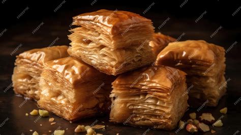 Premium AI Image | Baklava food of MIDDLE EAST