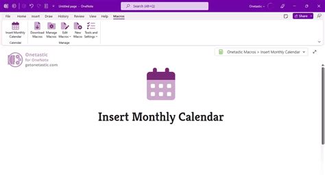 Onenote 2016 Calendar Template | PDF Template