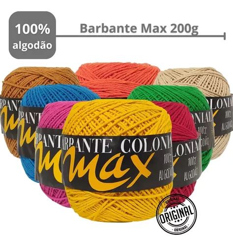 Rolo Barbante 100 Algodão 200g Fio Número 6 Crochê Tricô MercadoLivre