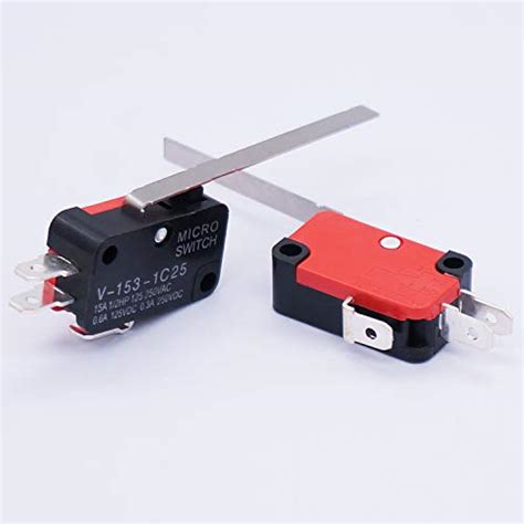 Snapklik Pcs Micro Limit Switch Long Straight Hinge Lever Arm