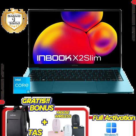 Laptop INFINIX InBook X2 Green Core I3 1115G4 RAM 8GB SSD 256GB LCD