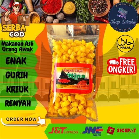 Jual Kerupuk Ganepo Karapuak Cancang Rubik Singkong Makanan Asli