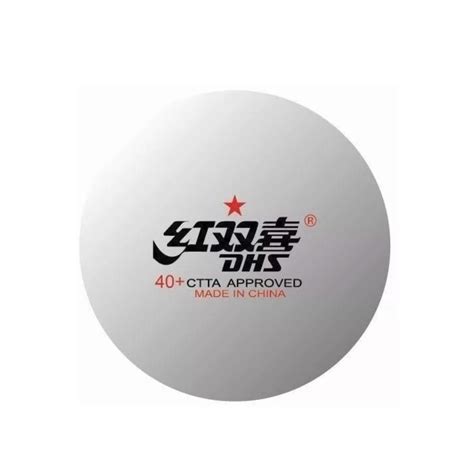 Bola Tênis de Mesa 40mm 1 Estrela 10 Unidades DHS