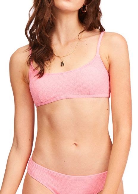 Billabong So Dazed Avery Crop Bikini Top Pink