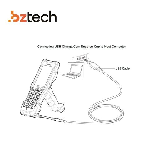 Cabo Zebra Usb Para Coletor Mc E Mc Carga E Comunica O