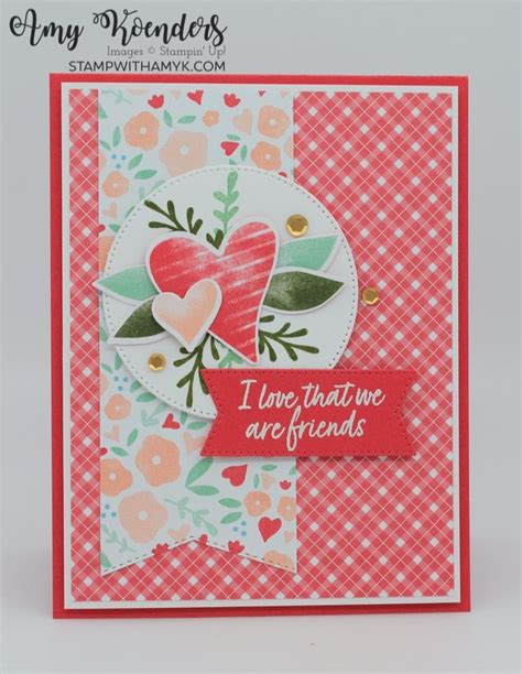 Stampin Up Country Bouquet Friend Card With Video Tutorial In