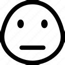 Deadpan, emoji, expression, face, smileys icon - Download on Iconfinder