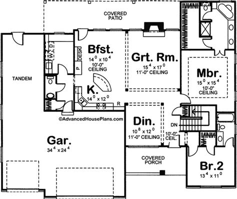 1 Story Traditional House Plan Larkin Traditional House Plan House Plans How To Plan