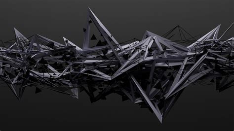 #3d abstract art #darkness #graphics #angle #black black and white # ...