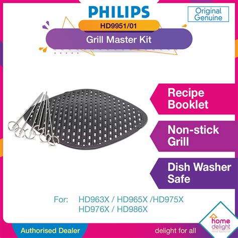 Philips Accessories For Xxl Air Fryer Grill Master Kit Hd9951 Light Snack Kit Hd9954 For