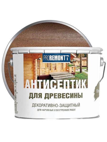 Пропитка для древесины Proremontt палисандр 9л деревозащитное средство ...
