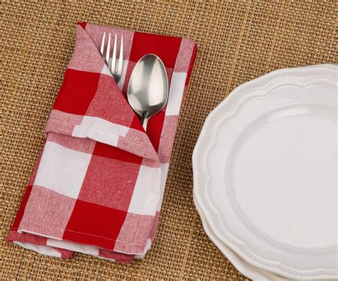 Buffalo Checked Napkins Buffalo Plaid Napkins Red And White All