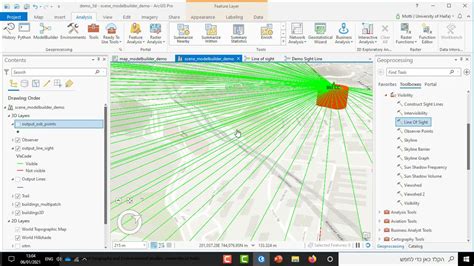 Creating A D Line Of Sight Analysis Using Arcgis Pro Youtube