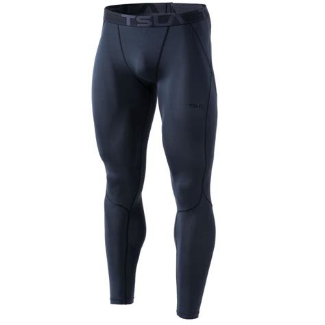 Buy Tsla Mens Compression Pants Running Baselayer Cool Dry Sports